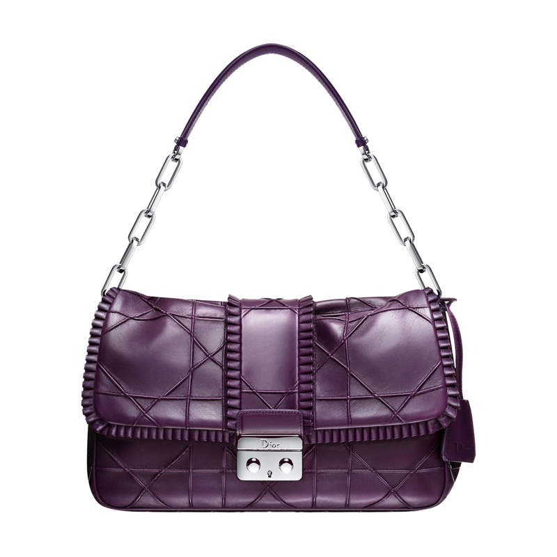 Bag M9803PGNV M364 Dior Nuovo Blocco in pelle viola